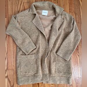 Thread & Supply Beige Open Front Cardigan